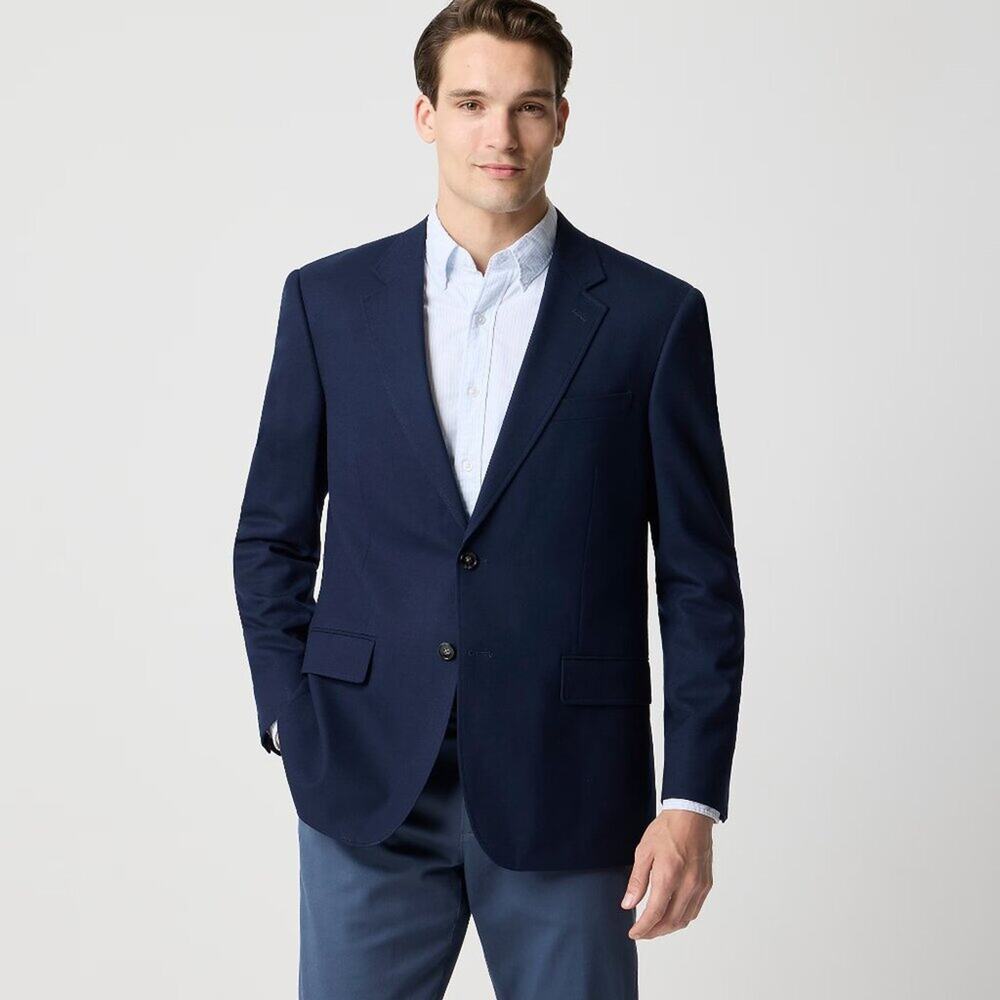 NWT J Crew Factory Classic-Fit Thompson University Blazer Navy Blue 38R